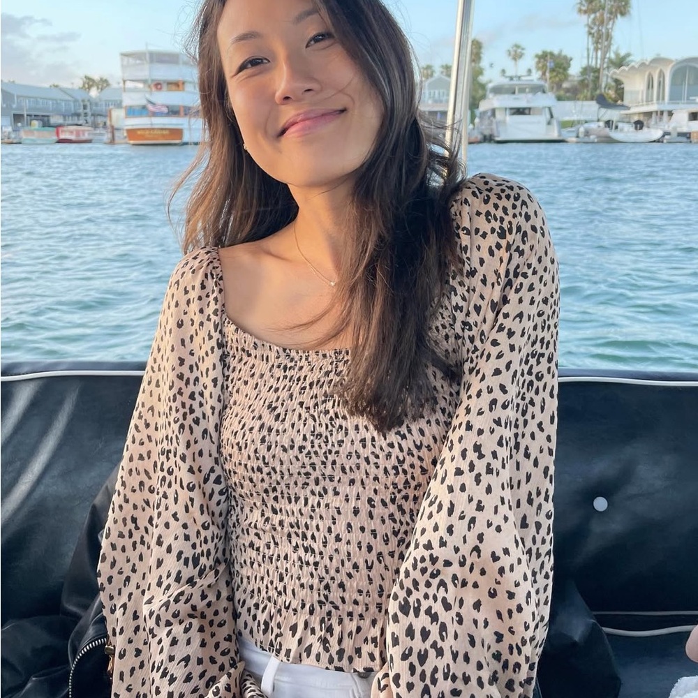 Petal & Pup Blouse - Leopard Rose